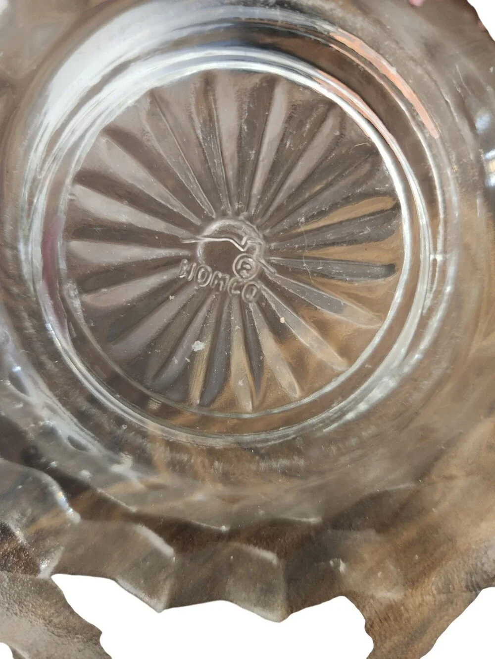 Vintage Homco Fairy Light Lamp Clear Glass Geometric Candle Holders Cottagecore
